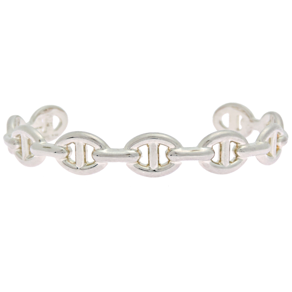 HERMES Silver Charm Bracelet